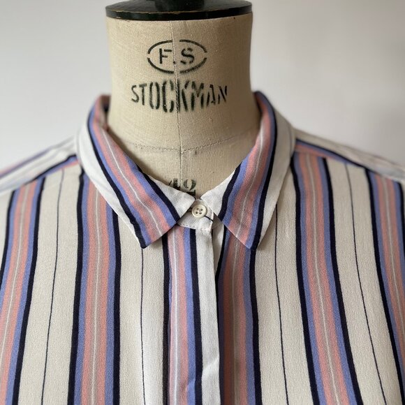 InWear Striped Button Down Blouse - Picture 4 of 9